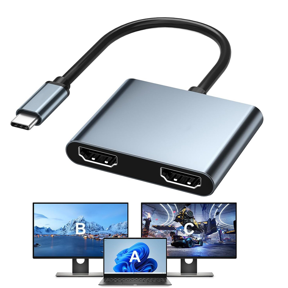 Hdmi Phone Adapter - USB C zu Dual 4K HD