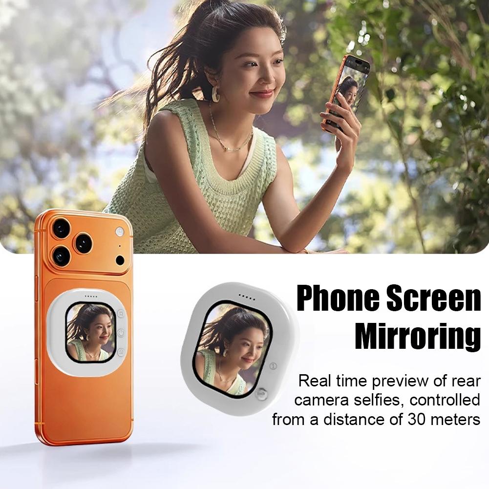 Phone Accessories App - Smartphone-Selfie-Spiegel-Gerät Echtzeit-Rückkamera-Vorschau Fernbedienung Selfie-Zubehör für iOS
