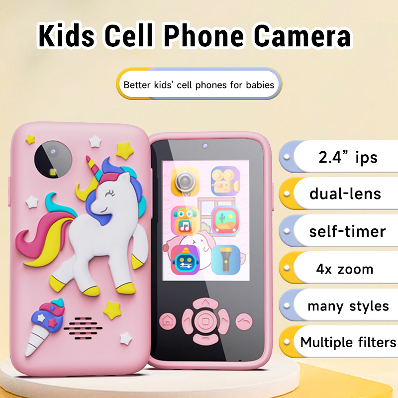 Phone Accessories Baby - Baby-Telefonspielzeug, Smartphone-Kamera-Spielzeug, Cartoon-Musik-Mini-Handy, Lernspielzeug, Silikonhülle, Spielzeug,
