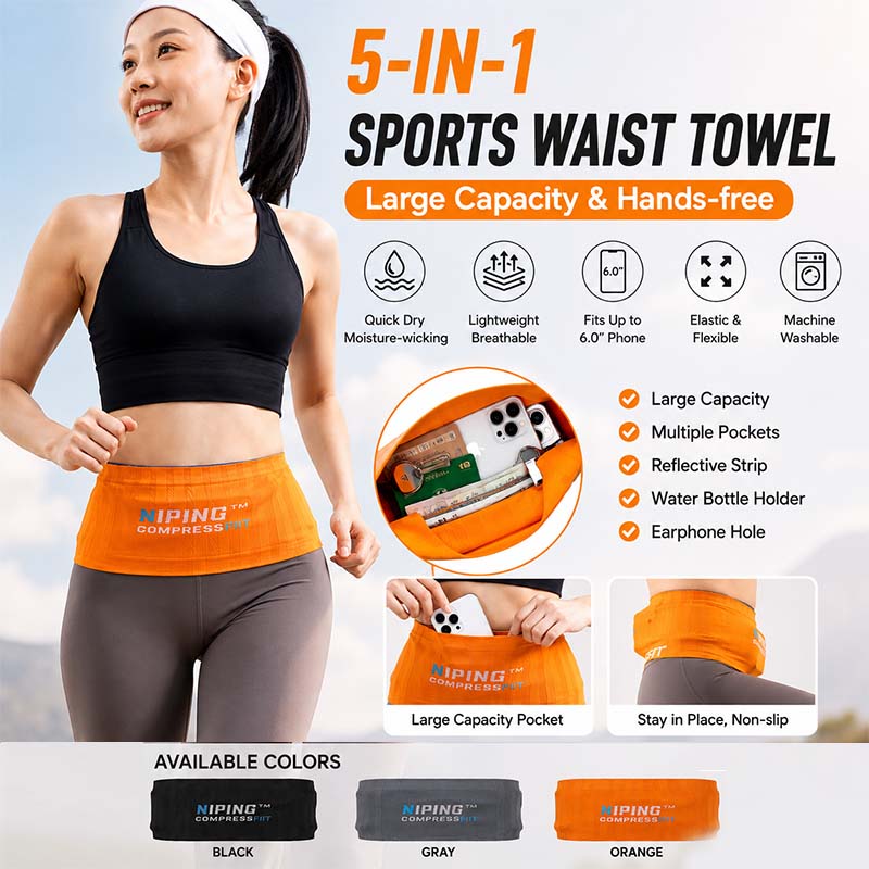 Phone Accessories For Running - Laufgürtel, unsichtbarer, rutschfester Handyhalter, Gürteltasche mit