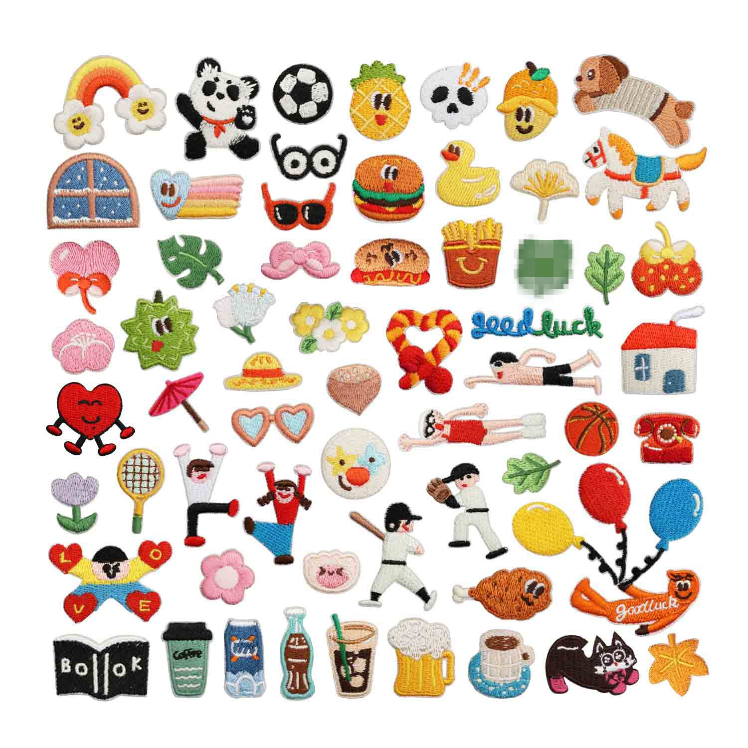 Phone Accessories Pictures - 10 Stück Panda Regenbogen Fußball Bestickte