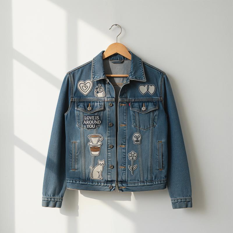 Phone Accessories Diy - 1 Set Herz-Katzen-Totenkopf-Vögel Bestickte Aufnäher für