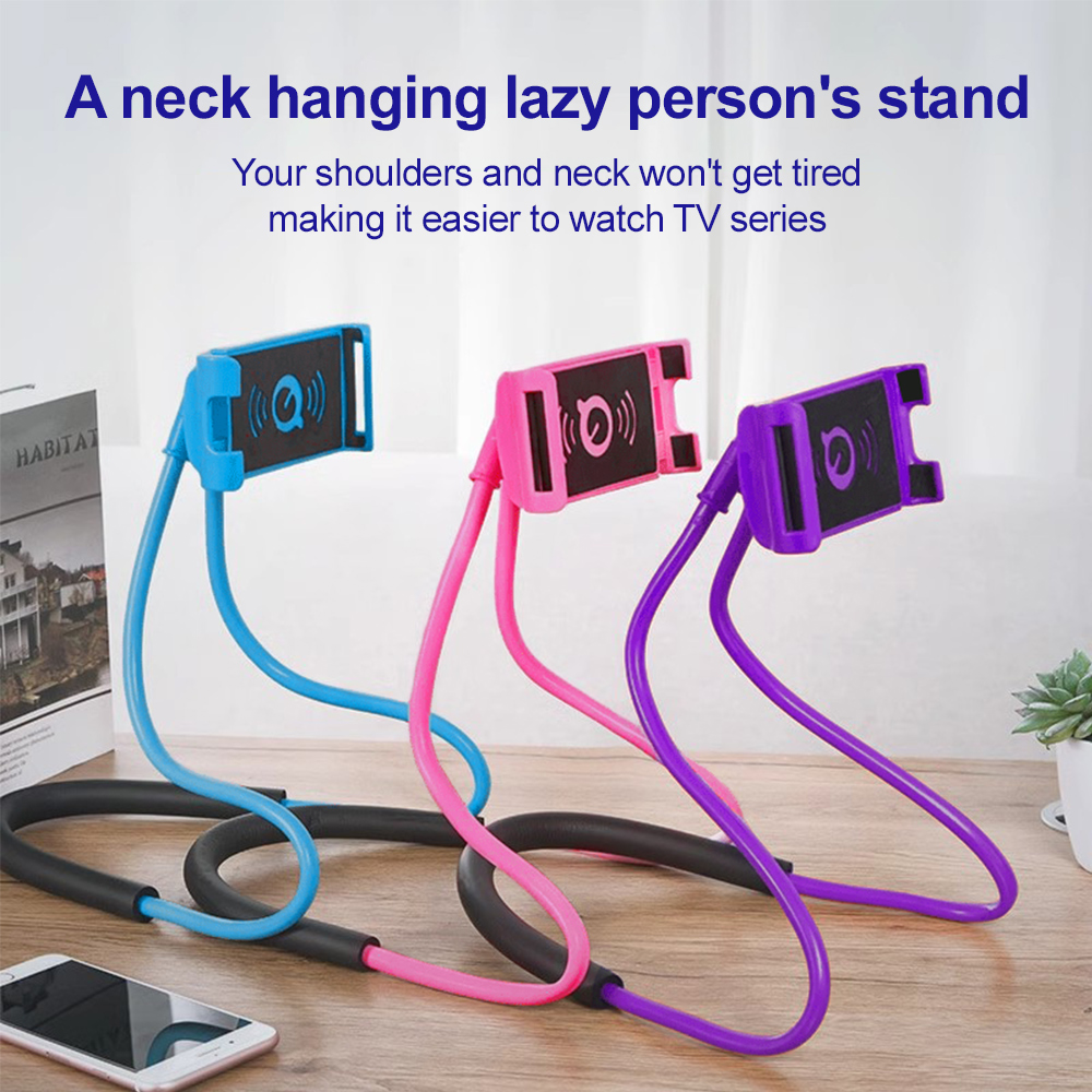 Phone Accessories You Need - Halsband-Handyhalterung Flexibler Schwanenhals-Handyhalter 360° Drehbare Tablet-Halterung