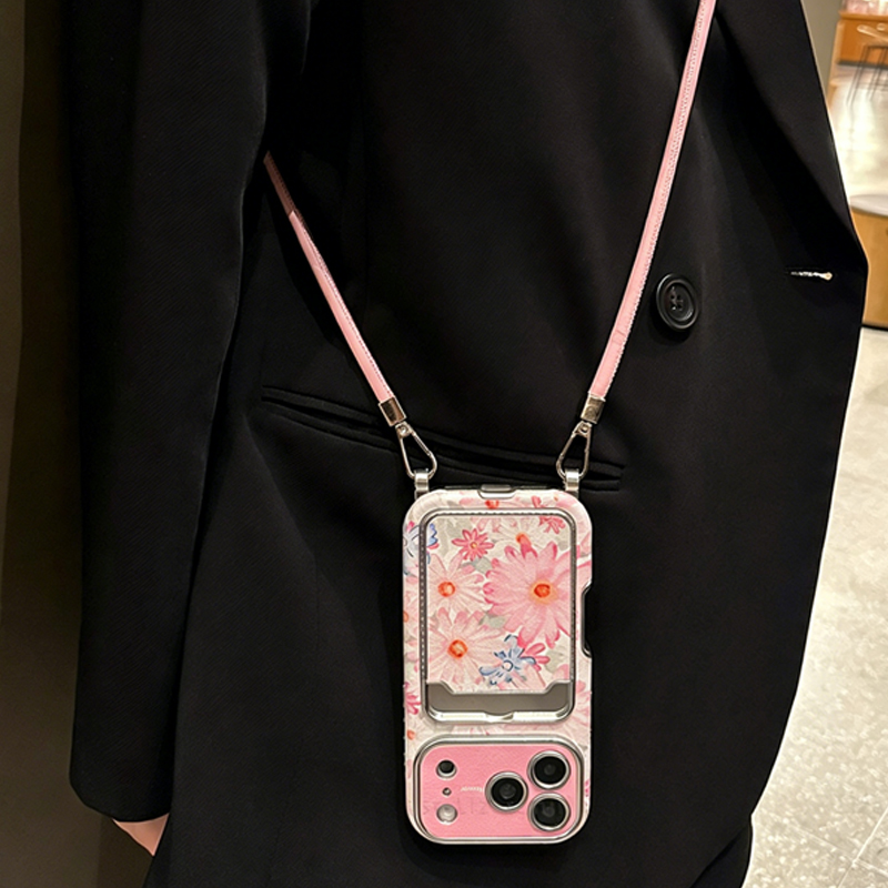 Rosa Blumenmuster Kunstleder-T – Phone Accessories Case Bewertung und Preis