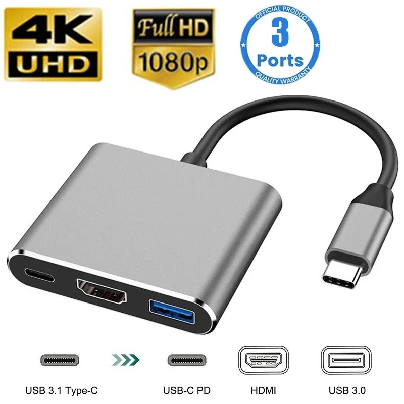 USB C HUB 3in1 Typ C 3,0 zu HD – Hdmi Phone Adapter Bewertung und Preis