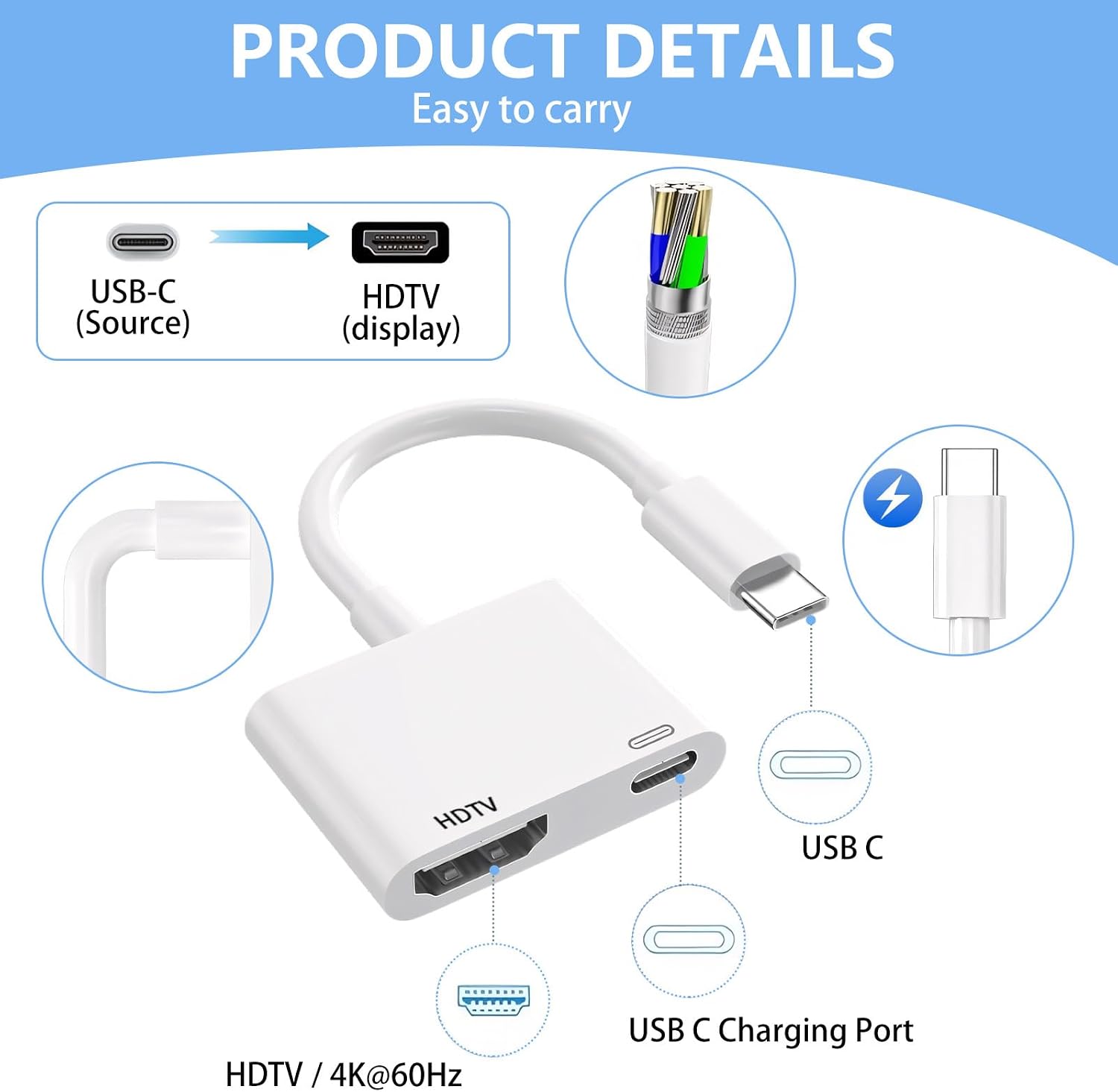 USB-C auf HDMI, geeignet für F – Hdmi Phone Adapter Bewertung und Preis